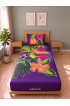 Hand Painted Rayon Bedsheet Set Single Size